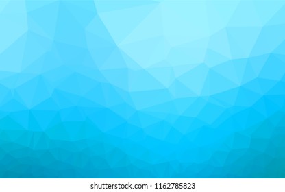 Light BLUE vector hexagon mosaic template. Modern geometrical abstract illustration with gradient. A completely new template for your business design.