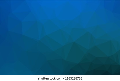 Light BLUE vector hexagon mosaic texture. A vague abstract illustration with gradient. A new texture for your design.