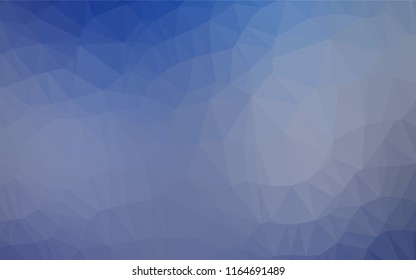 Light BLUE vector hexagon mosaic template. Modern geometrical abstract illustration with gradient. The completely new template can be used for your brand book.