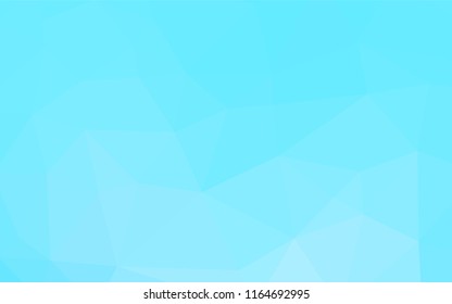 Light BLUE vector hexagon mosaic template. Colorful illustration in abstract style with gradient. A completely new design for your business.
