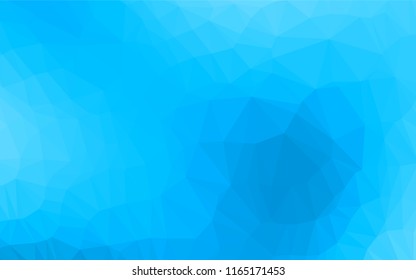 Light BLUE vector hexagon mosaic texture. Glitter abstract illustration with an elegant design. A completely new design for your business.