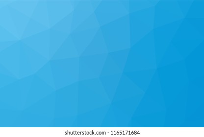 Light BLUE vector hexagon mosaic cover. Modern geometrical abstract illustration with gradient. A completely new template for your business design.