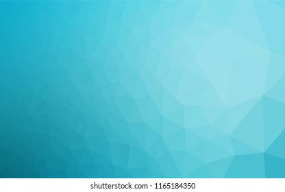 Light BLUE vector hexagon mosaic cover. Shining colored illustration in a Brand new style. Brand new style for your business design.