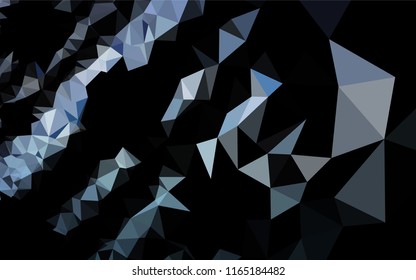 Light BLUE vector hexagon mosaic template. Brand new colored illustration in blurry style with gradient. A completely new template for your business design.