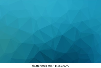 Light BLUE vector hexagon mosaic template. Modern geometrical abstract illustration with gradient. A completely new template for your business design.