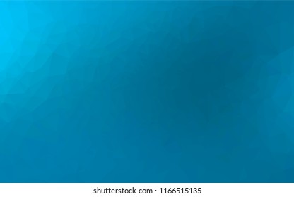 Light BLUE vector hexagon mosaic template. A sample with polygonal shapes. Triangular pattern for your business design.