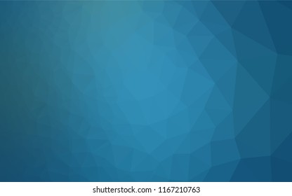 Light BLUE vector hexagon mosaic texture. Creative illustration in halftone style with gradient. The completely new template can be used for your brand book.