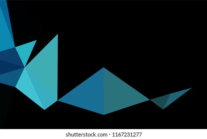 Light BLUE vector hexagon mosaic texture. Colorful illustration in abstract style with gradient. The completely new template can be used for your brand book.