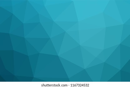 Light BLUE vector hexagon mosaic template. Brand new colored illustration in blurry style with gradient. The template can be used as a background for cell phones.