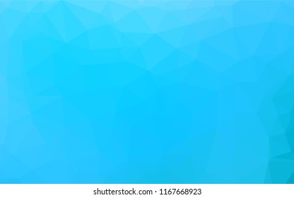 Light BLUE vector hexagon mosaic texture. Creative illustration in halftone style with gradient. Brand new design for your business.