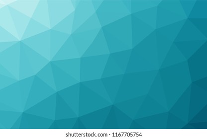 Light BLUE vector hexagon mosaic cover. A sample with polygonal shapes. A completely new design for your business.