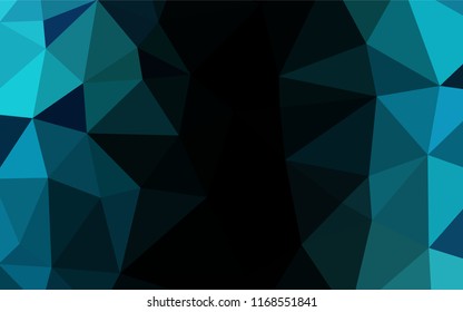 Light BLUE vector hexagon mosaic cover. Brand new colored illustration in blurry style with gradient. The elegant pattern can be used as part of a brand book.