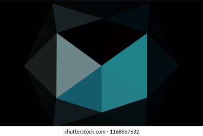 Light BLUE vector hexagon mosaic cover. Colorful illustration in abstract style with gradient. Brand new style for your business design.