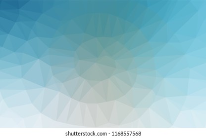 Light BLUE vector hexagon mosaic template. Colorful illustration in abstract style with gradient. The completely new template can be used for your brand book.