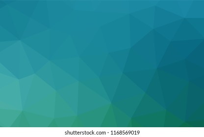 Light BLUE vector hexagon mosaic texture. An elegant bright illustration with gradient. The polygonal design can be used for your web site.