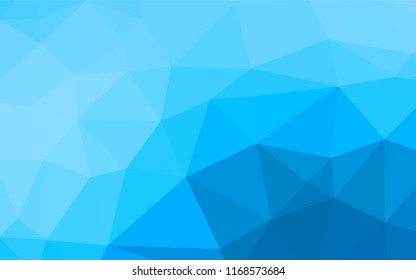 Light BLUE vector hexagon mosaic texture. A vague abstract illustration with gradient. The elegant pattern can be used as part of a brand book.