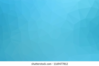 Light BLUE vector hexagon mosaic template. An elegant bright illustration with gradient. The template can be used as a background for cell phones.