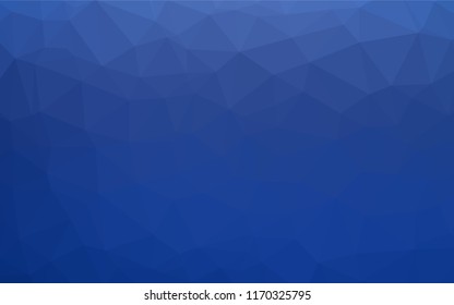 Light BLUE vector hexagon mosaic texture. A vague abstract illustration with gradient. Triangular pattern for your business design.
