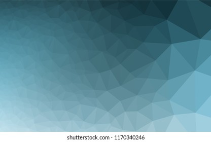 Light BLUE vector hexagon mosaic texture. Colorful illustration in abstract style with gradient. The polygonal design can be used for your web site.