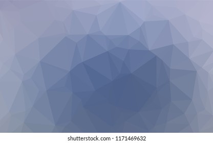 Light BLUE vector hexagon mosaic cover. Creative illustration in halftone style with gradient. The polygonal design can be used for your web site.
