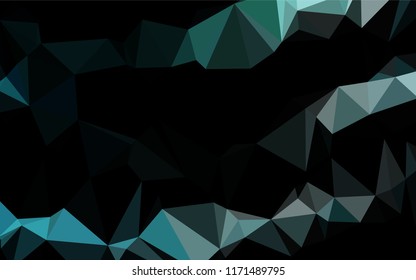 Light BLUE vector hexagon mosaic texture. Creative illustration in halftone style with gradient. Brand new style for your business design.