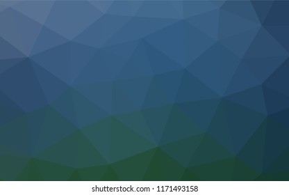 Light BLUE vector hexagon mosaic texture. Shining illustration, which consist of triangles. The completely new template can be used for your brand book.