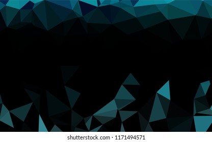 Light BLUE vector hexagon mosaic texture. A vague abstract illustration with gradient. The best triangular design for your business.