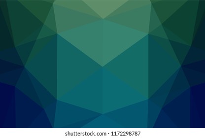 Light BLUE vector hexagon mosaic texture. Brand new colored illustration in blurry style with gradient. The polygonal design can be used for your web site.