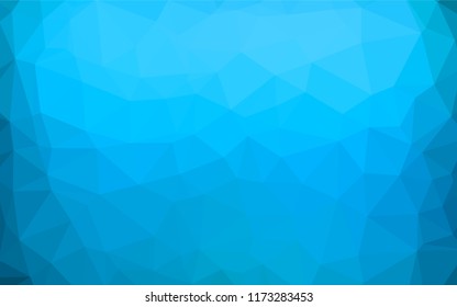 Light BLUE vector hexagon mosaic template. Shining colored illustration in a Brand new style. The elegant pattern can be used as part of a brand book.