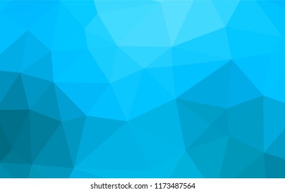 Light BLUE vector hexagon mosaic texture. An elegant bright illustration with gradient. The polygonal design can be used for your web site.