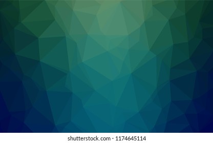 Light BLUE vector hexagon mosaic texture. Glitter abstract illustration with an elegant design. The elegant pattern can be used as part of a brand book.