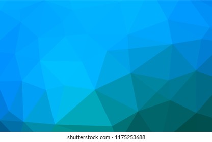 Light BLUE vector hexagon mosaic cover. A vague abstract illustration with gradient. A new texture for your design.