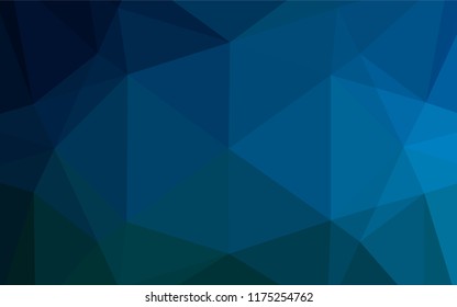Light BLUE vector hexagon mosaic texture. A vague abstract illustration with gradient. A completely new design for your business.