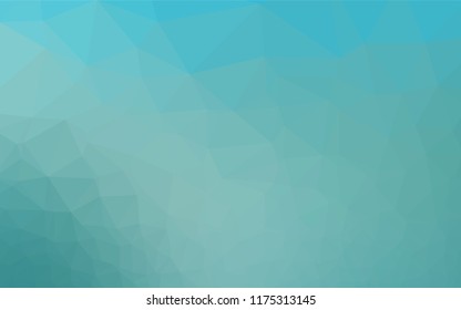 Light BLUE vector hexagon mosaic template. Brand new colored illustration in blurry style with gradient. Brand new style for your business design.