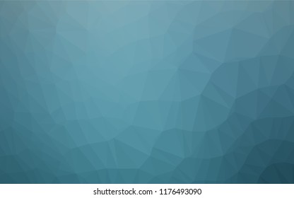 Light BLUE vector hexagon mosaic cover. Shining colored illustration in a Brand new style. The textured pattern can be used for background.