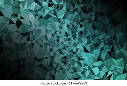 Light BLUE vector hexagon mosaic cover. Glitter abstract illustration with an elegant design. The template can be used as a background for cell phones.
