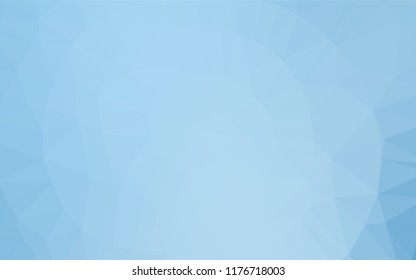 Light BLUE vector hexagon mosaic cover. Modern geometrical abstract illustration with gradient. The template can be used as a background for cell phones.