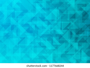 Light BLUE vector hexagon mosaic texture. A vague abstract illustration with gradient. The elegant pattern can be used as part of a brand book.