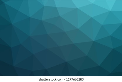 Light BLUE vector hexagon mosaic cover. Shining colored illustration in a Brand new style. The completely new template can be used for your brand book.