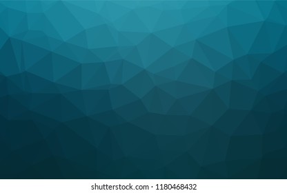 Light BLUE vector hexagon mosaic cover. Creative illustration in halftone style with gradient. A new texture for your design.