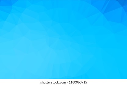 Light BLUE vector hexagon mosaic cover. An elegant bright illustration with gradient. The template can be used as a background for cell phones.