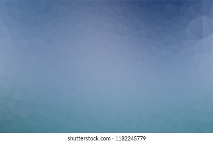 Light BLUE vector hexagon mosaic texture. Geometric illustration in Origami style with gradient.  Triangular pattern for your business design.