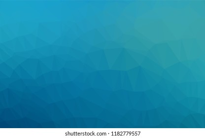 Light BLUE vector hexagon mosaic texture. A vague abstract illustration with gradient. The completely new template can be used for your brand book.