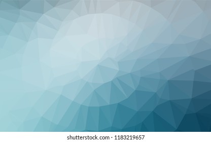 Light BLUE vector hexagon mosaic texture. An elegant bright illustration with gradient. A completely new template for your business design.