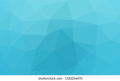 Light BLUE vector hexagon mosaic texture. Shining illustration, which consist of triangles. The template can be used as a background for cell phones.