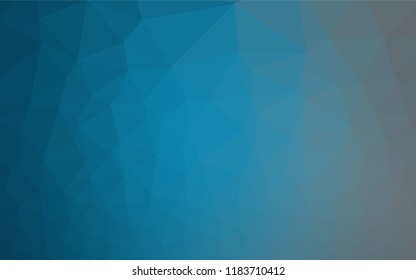 Light BLUE vector hexagon mosaic cover. Glitter abstract illustration with an elegant design. A new texture for your design.