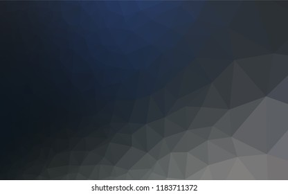 Light BLUE vector hexagon mosaic template. A completely new color illustration in a vague style. The polygonal design can be used for your web site.