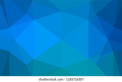 Light BLUE vector hexagon mosaic template. Colorful illustration in abstract style with gradient. A new texture for your design.