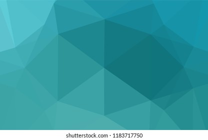Light BLUE vector hexagon mosaic cover. Colorful abstract illustration with gradient. The completely new template can be used for your brand book.