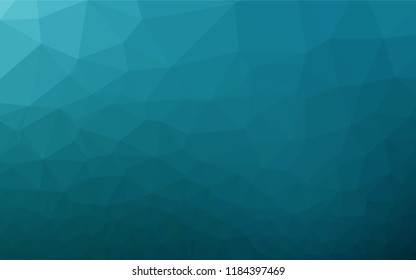 Light BLUE vector hexagon mosaic template. Colorful illustration in abstract style with gradient. The template can be used as a background for cell phones.